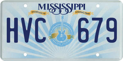 MS license plate HVC679