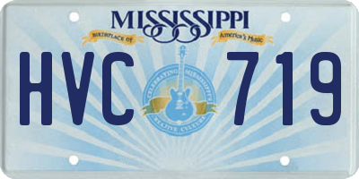MS license plate HVC719
