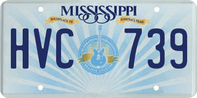 MS license plate HVC739