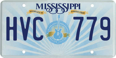 MS license plate HVC779