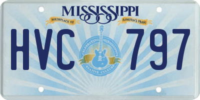 MS license plate HVC797