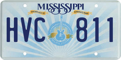 MS license plate HVC811