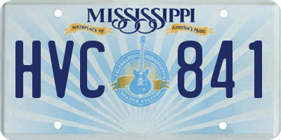 MS license plate HVC841