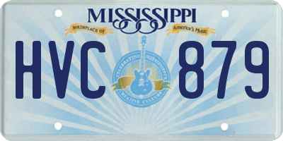 MS license plate HVC879