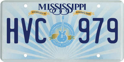 MS license plate HVC979