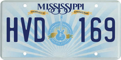 MS license plate HVD169