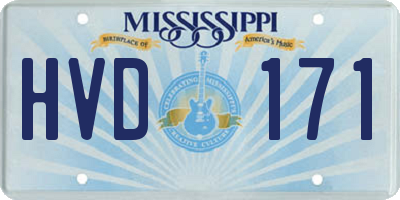 MS license plate HVD171