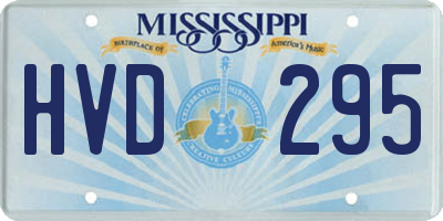 MS license plate HVD295