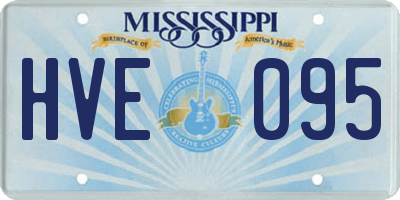 MS license plate HVE095