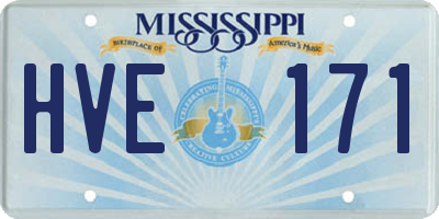 MS license plate HVE171