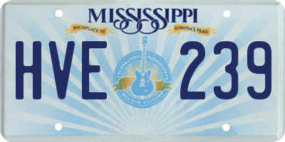 MS license plate HVE239