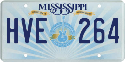 MS license plate HVE264