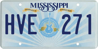 MS license plate HVE271