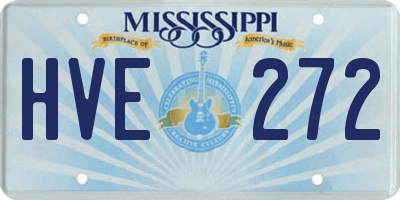 MS license plate HVE272
