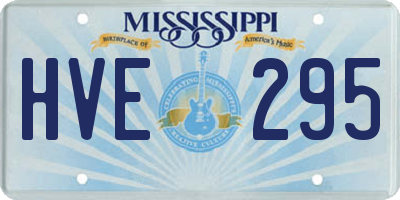 MS license plate HVE295
