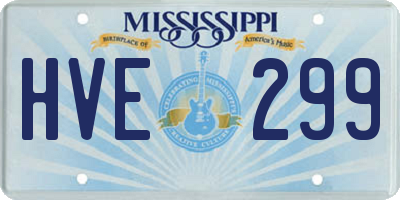 MS license plate HVE299