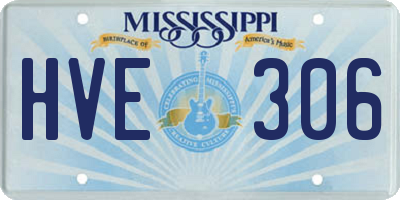MS license plate HVE306