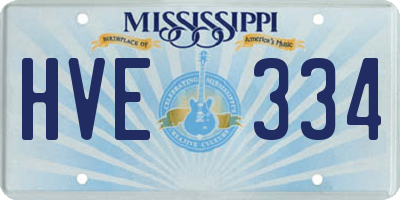 MS license plate HVE334