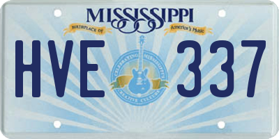 MS license plate HVE337