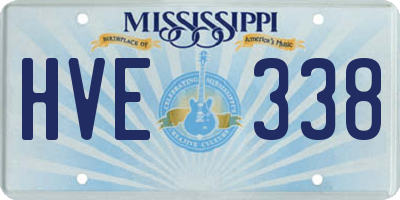 MS license plate HVE338