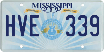 MS license plate HVE339