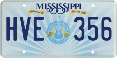 MS license plate HVE356