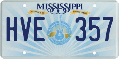 MS license plate HVE357
