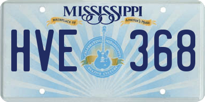 MS license plate HVE368