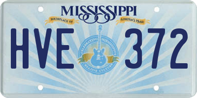 MS license plate HVE372