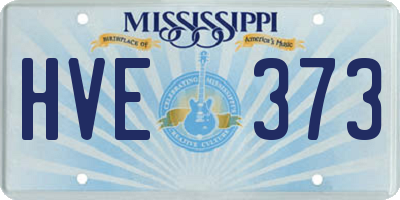 MS license plate HVE373