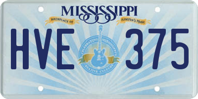 MS license plate HVE375