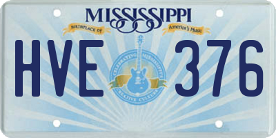 MS license plate HVE376