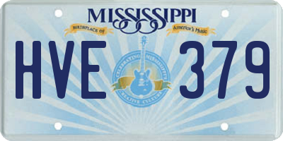 MS license plate HVE379