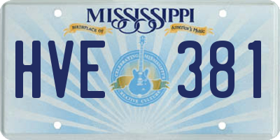 MS license plate HVE381