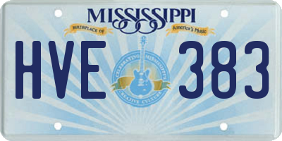 MS license plate HVE383