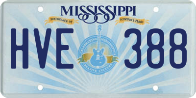 MS license plate HVE388