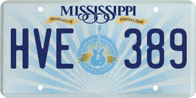 MS license plate HVE389