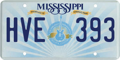 MS license plate HVE393