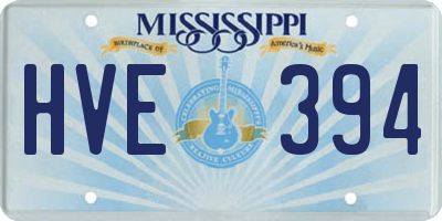 MS license plate HVE394