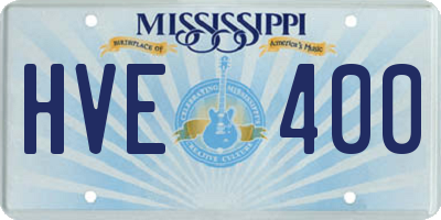 MS license plate HVE400