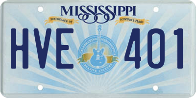 MS license plate HVE401