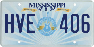 MS license plate HVE406