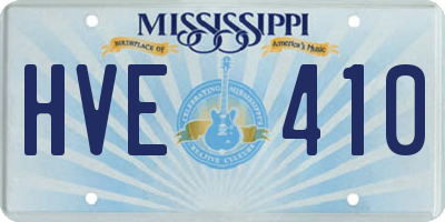 MS license plate HVE410