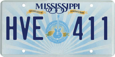 MS license plate HVE411