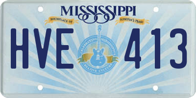 MS license plate HVE413