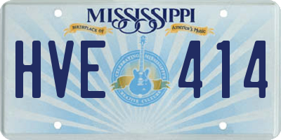 MS license plate HVE414