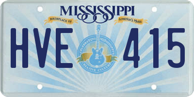 MS license plate HVE415