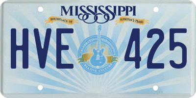 MS license plate HVE425