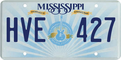 MS license plate HVE427