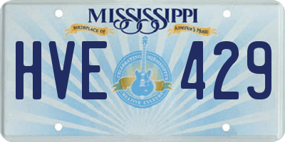 MS license plate HVE429